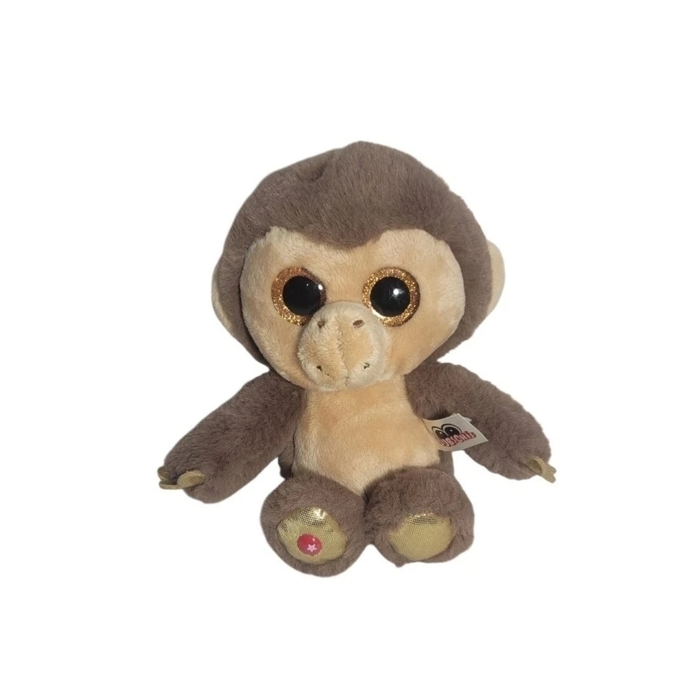 NICI GmbH Glubschis Monkey Hobson Stuffed Animal Plush Glittery Eyes 8"H - Rare